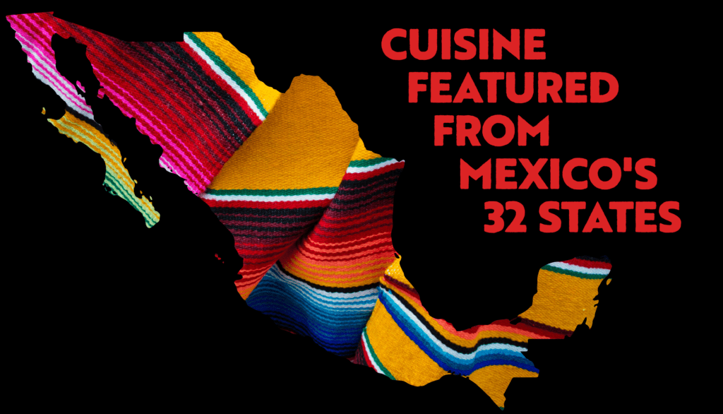 Authentic Mexican cuisine mexico map